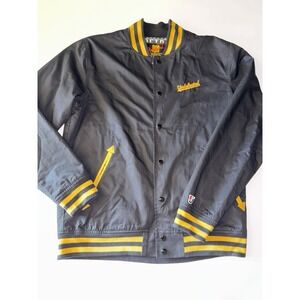 Rare Undefeated Varsity Jacket Black Yellow 100% Cotton L Limited Edition Retro